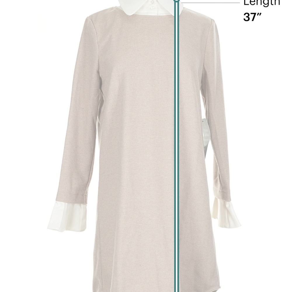 Tuckernuck Dakota Sweater Dress with White Peter Pan Collar SzS NWT - Picture 6 of 7